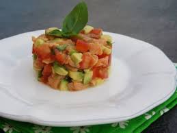 Tartare De Tomates D Avocat Et De Saumon Fume Recette Ptitchef Recette Tartare De Tomate Recette Terrine De Poisson Recettes De Cuisine