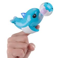 Fingerlings Baby Light Up Dolphin Blues Blue Interactive Toy Target