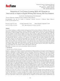 See more ideas about 21st century learning, 21st century, teacher hacks. Pdf Integration Of 21st Century Learning Skills 4c Elements In Interventions To Improve English Writing Skill Among 3k Class Students