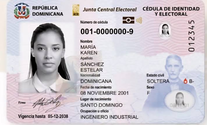 Así será la nueva cédula de identidad Dominicana