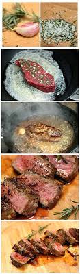 Recipe For Rosemary Garlic Butter Steaks Recipes Food Eat