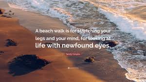 Sandy Gingras Quote A Beach Walk Is For Stretching Your Legs And Your Mind For Looking At Life With Newfound Eyes 7 Wallpapers Quotefancy