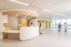 Healthcare Snapshots On Instagram Nurse Station At The Hong Kong Children S Hospital Desi In 2020 Hospital Design Hospital Interior Design Children Hospital Design