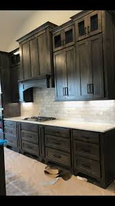 Like The Door Handles Rustic Kitchen Cabinets Rustic Kitchen Stained Kitchen Cabinets