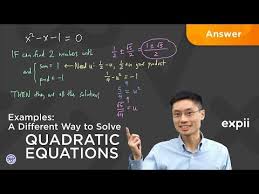 Examples A Different Way To Solve Quadratic Equations Youtube Quadratics Solving Quadratic Equations Quadratic Equation