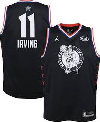 Black And Yellow Jersey Nba Kyrie Irving 2019 Nba All Star Game Jordan Black Youth Swingman Jersey Basketball Jersey World Nba Swingman Jersey Kyrie Irving Jersey