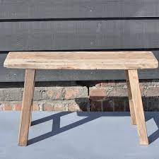 Maybe you would like to learn more about one of these? Reclaimed Small Rustic Trestle Bench In Solid Elm