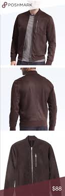 Banana Republic Faux Suede Bomber Jacket Bomber Jacket Suede Bomber Jacket Jackets
