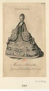 Marie Antoinette En Pied De Trois Quarts A Gauche Vetue D Une Robe A Paniers Qu Elle Tient De La Main Droite Un E Marie Antoinette Croquis De Robe Jaquette