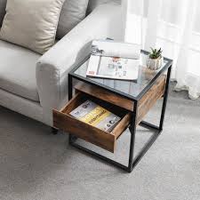 Couchtisch klein glas kleiner couchtisch holz klein raum hohenverstellbar glas, astructure couchtisch klein glas department, couchtisch glas klein garderobe kleinmöbel, couchtisch mit. Beistelltisch Mit Glasplatte Beistelltisch Vasagle Von Songmics