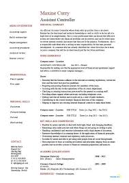 Our resume examples are written by certified resume writers and is a great representation of what hiring managers are looking for in a financial assistant resume. Assistant Controller Resume Sample Example Accounting Finance Job Description Work