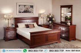 Model tempat tidur jati jepara minimalis dan ukiran mewah. Tempat Tidur Jati Jepara Model Minimalis Jual Set Kamar Tidur Minimalis Kayu Jati Dengan Ranjang T Bedroom Furniture Design Bedroom Interior Bedroom Bed Design
