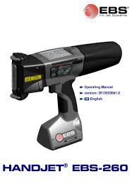 The gs1 128 standard is an application standard within the code 128 barcode. Ebs Handjet 260 Operating Manual Pdf Download Manualslib