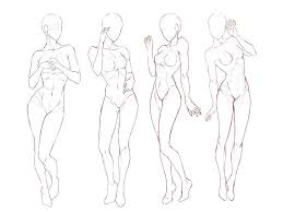 Female Torso Drawing Reference And Sketches For Artists Standing manga female pose reference.