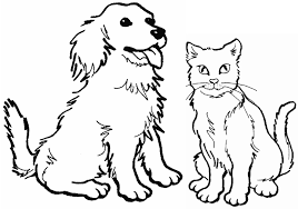 Man's best friend has a funny way of communicating sometimes, but almost everything your dog does has meaning. Printable Coloring Pictures Of Cats And Dogs Coloring Pages