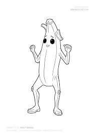 How To Draw Peely Dance Easy Fortnite Season 8 Tutorial Draw It Cute Dance Coloring Pages Mini Canvas Art Drawings