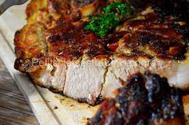 Verser la sauce sur les côtelettes et cuire à 350 ° c pendant 1 heure, à couvert, cuire à découvert pendant 30 minutes supplémentaires. Rouelle De Porc Grillee Petits Plats Entre Amis