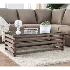 Furniture Of America Avanti Industrial Gray Coffee Table Coffee Table Coffee Table Farmhouse Wood Coffee Table Rustic