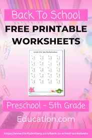 Filter by use our weekly spelling words worksheets to help your fifth grader become a spelling star. Free Printable Worksheets For Preschool To Fifth Grade Thrifty Brittany