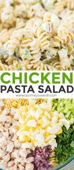 Cold pasta salad no mayo recipes. Chicken Pasta Salad Courtney S Sweets