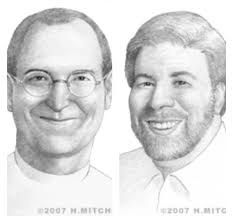 Steve Jobs and Steve Wozniak