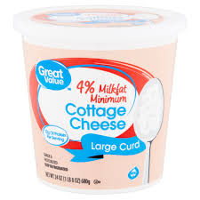 Best cottage cheese is rich in protein, calcium and healthy fatty acid kick along vitamins and mineral in a minimal carbohydrates content, exactly if you want the extra added health benefits, however, best cottage cheese is the type of cheese that is something you wouldn't want to miss in your keto diet. Great Value 4 Milkfat Minimum Large Curd Cottage Cheese 24 Oz Walmart Com Walmart Com