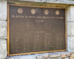 In Honor of Those Who Served Our Country, a War Memorial