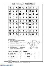 Text of cari perkataan tersembunyi sinkh. Cari Perkataan Tersembunyi Bahasa Melayu