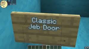 Then stack them up one so that it is now 2 blocks high 6. How To Build A Classic Jeb Door Tutorial 1 17 Youtube