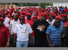 They are heading to the phoenix police station. Eff Protest At Sab Randburg Sun