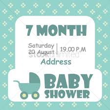 Free printable baby shower invitation templates that you can customize in minutes. Baby Shower Invitation Card Vector Image 1797693 Stockunlimited