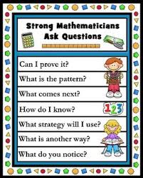 Math Questions Poster Or Visual Math Questions Guided Math Teaching Math