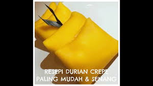 Dengan api yang kecil, tuang satu senduk andunan crepe di atas pan. Resepi Durian Crepe Paling Mudah Einaazman Youtube