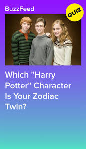Take this quiz to find out which harry potter character you resemble the most. Which Harry Potter Character Is Your Zodiac Twin Harry Potter Characters Harry Potter Zodiac Harry Potter Twins