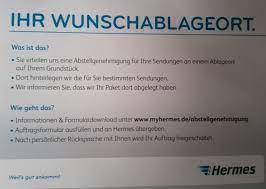 Wann immer ich etwas per hermes bekommen soll; Wunschablageort Bei Hermes Einrichten Ich Weiss Wie De