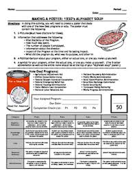 Fill new deal programs alphabet soup worksheet key, edit online. Alphabet Soup New Deal Worksheets Teaching Resources Tpt