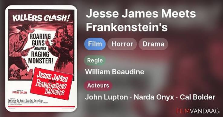 Jesse James Meets Frankenstein's Daughter (film, 1966) - FilmVandaag.nl