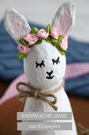 Pappmache Hasen Upcycling Idee Zu Ostern Lavendelblog Osterdeko Selber Basteln Basteln Ideen Ostern Pappmache Selber Machen