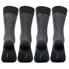 Worn all day, men formal socks are not only integral to completing an outfit but also important to maintain an active lifestyle. Men S Mercerized Self Design Formal Dress Socks Pack Of 4 Bonjour Group