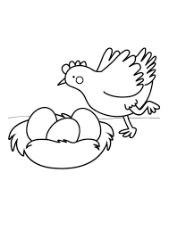 Kostenlose Malvorlage Tiere Huhn Zum Ausmalen Zum Ausmalen