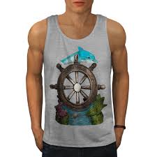 Shirts Wellcoda Ocean Helm Cute Mens Tank Top Montenegro Athlete Shirt Tank Tops