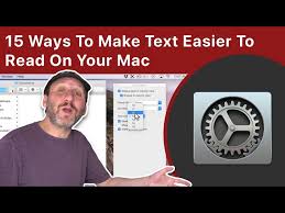 Works the same with the mac also. 15 Ways To Make Text Easier To Read On Your Mac