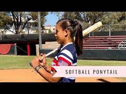 Super Easy Softball Hairstyle Youtube In 2021 Softball Hairstyles Soccer Hair Ball Hairstyles