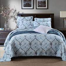 Quality Woven Cotton Bedspread Floral Patchwork Bedspreads Flower Pattern Bed Cover Queen King Size With Pillowcase Bed Spreads Queen Size Bedspread Quilt Sets