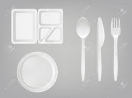 Boite A Lunch En Plastique Jetable Realiste 3d Avec Partition Assiette Couverts Cuillere Fourchette Couteau Icones De Vaisselle De Pique Nique Isole Sur Fond Gris Modele Maquette D Ustensiles De Cuisine Ecologiques Clip