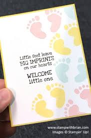 Baby S First Steps For Cts323 In 2020 Baby Shower Cards Handmade Baby Cards Handmade Stampin Up Baby Cards