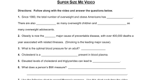 Simply download the worksheet for free. Super Size Me Video Worksheet Google Docs