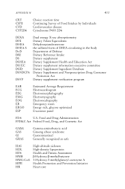 Appendix H Acronyms And Abbreviations Use Of Dietary Supplements By Military Personnel The National Academies Press