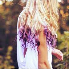 Mix & match this shirt with other items to create an avatar that is unique to you! Blonde Hair With Purple Tips Blonde Hair Hair Styles Fashion Style Colored Hair Tips Brown Ombre Hair Reverse Ombre Hair