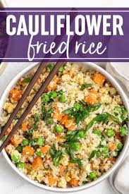 Cauliflower Fried Rice Recipe In 2020 Cauliflower Fried Rice Recipes Cauliflower Fried Rice Clean Eating Vegetarian Recipes